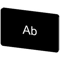 SIEMENS 3SU19000AD160AE0 Labeling Plate, Ab INSCR. LABEL, BLACK 17.5 X 27MM, AB