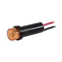 VCC 41W-NKA28H-CAO LED Panel Mount Indicators Wire Leads Hi Hat Amber 28VDC