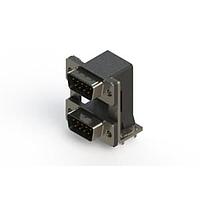 EDAC 661-009-264-03A Dual Port D-Sub Connectors Right-angle Dual Port D-Sub Connector