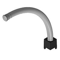 BIVAR UHF4-5.500-Y-67 Flexible Light Pipes Unibody High Flex, IP 67, 4mm Light Pipe Diameter, 5.500 in. Light Pipe Length, Adapter Included