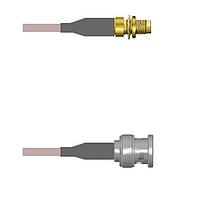Amphenol Custom Cable Q-3100M000H009i RF Cable Assemblies SMA-SJB/BNC-SP G142 9I