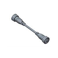 Amphenol LTW RCP5UM-RCP5UM-SL7A04 Cat 5e RJ45, Middle Size, 1.5A, Overmolded, Straight