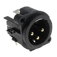 Amphenol Audio AC3MMP-AU Connectors ML 3 CONT LRG SH WIDE FLNG NI FINISH