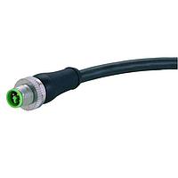 HARTING 21343600446050 Sensor Cables / Actuator Cables M12 T-cod 4-pol st/- m/- PUR 5,0m