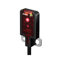 OMRON E3T-FD14M 2M Ultracompact, Ultrathin Photoelectric Sensor with Built-in Amplifier (5-30 mm, Diffuse reflective, PNP, Dark-ON)