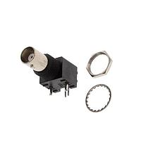 Adam Tech RF1-01K-D-00-50-BK-HDW Connectors BNC RA PCB 50 4GHZ ZINC BODY NI