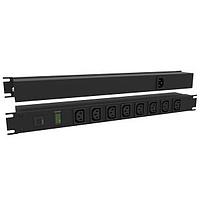 Hammond Manufacturing 1583T8E1BK Power Outlet Strips PowerOutletStrip IEC 19" 8Receptacle Rear