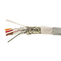 Alpha Wire 78364 SL005 Control Cable 26 AWG 4 Conductor 300V Foil/Braid, MPPE, MPPE 100 ft Spool, Slate