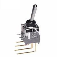 NKK Switches B25AV Subminiature antistatic toggles ON-NONE-(ON) DPDT