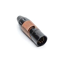 Amphenol Audio AX5MB1M-AU Cable Connectors 5P PIN M PLUG BLKGLD W BRN MRK SLV