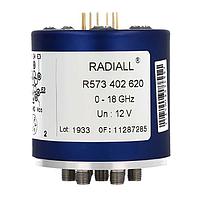 Radiall R573403520 High Frequency Relays SP5T Ramses SMA 18GHz Normally open 28Vdc TTL Diodes Pins Terminals