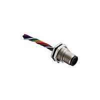 Amphenol LTW M12A-10PMMS-SF8001 Circular Metric Connectors M12 Circular Metric Connector, A Code, Metal, 1.5A, 10 pins, Male Connector, Male Contact, Hexagonal, PG9, Screw Thread, Solder, Receptacle, Front Fastened, Panel Thickness 4.5, IP68 / IP69K