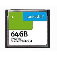 Swissbit SFCF064GH1AF4TO-I-LT-52P-STD Compact Flash Cards Industrial Compact Flash Card, C-56, 64 GB, PSLC Flash, -40C to +85C