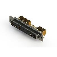 EDAC 630-17W5240-5TA Mixed Contact D-Sub Connectors Right-angle Power Combo D-Sub Connector