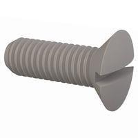 Essentra Components 50M050080L015 Slotted Countersunk 90 Slotted CSK Screw, M5 X .8 Thread, 15mm Lg