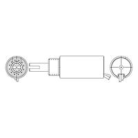 Ledex 195205-132 Push Tubular STA Tubular 3/4" x 1-1/2" Push FF w/o AR Flat
