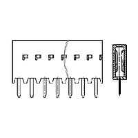 Amphenol FCI 75915-314LF Receptacles 14P VRT SR RECEPT .76 GOLD