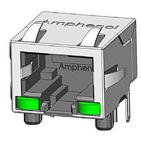 Amphenol Commercial Products RJSBE5280C2 Modular Connectors / Ethernet Connectors RJ45 RA Shielded No LEDs