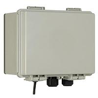 Banner Engineering BWA-DEK-001 General Rectangular Enclosure Poly PBT Blend Enclosure; with DIN rail & 4 holes with glands & vent; External Size: 8.33 in x 6.36 in x 3.94 in; Internal Size: 7.50 in x 5.55 in x 3.35 in