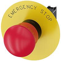 SIEMENS 3SU11001HB201PG0 Push Turn EM. STOP MUSHROOM PUSHBUTTON. 40MM. RED