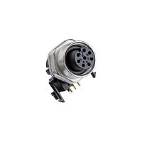 Amphenol LTW MSAS-06PFFR-SF7003 Sensor Cables / Actuator Cables M Series Sensor Connector, M12, A Code, Metal, 2A, 06 pins, Female Connector, Female Contact, Hexagonal, M12*1.0, Screw Thread, PCB 90 , Receptacle, Front Fastened, IP67