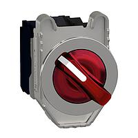 SCHNEIDER XB4FK124B5 Knob Type Selector FLUSH ILL SW RED 2POS 24V 1NO 1NC