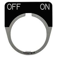 Eaton 10250TM40 Legend Plate, High Low LGD PLT 1/2RND HIGH  LOW
