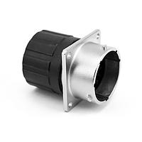 Amphenol SINE Systems RT001609SNHEC Connectors Receptacle, Square Flange, 9 (4+5) Position, Female, Shell Size 16, End Cap with Individual Wire Sealing