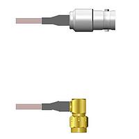 Amphenol Custom Cable Q-020330001060i RF Cable Assemblies BNC-SJ/SMA-RP G178 60I