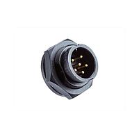 Amphenol LTW ACD-10PMMS-LC7001 Connectors Ceres, Middle Size, Plastic, 5A, 10 pins, Male Connector, Male Contact, Circular, 2 Points Lock, Solder, Receptacle, IP67