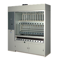 Labconco 2117813 Combination Hooded Kjeldahl Apparatus (Eighteen-Place, 230V)