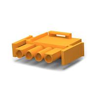 AMP Connectors - TE Connectivity 1-350779-3 Plug Housings 04P UMNL V0 PLUG HSG ORANGE