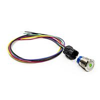 E-Switch ULV4FMBSS533 Anti-Vandal ANTI-VANDAL, 3A 250VAC, SPDT On-(On), Panel Mount, Front Molded Back w/ Wire Leads 500mm