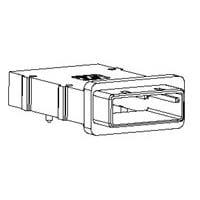 AMP Connectors - TE Connectivity 1888321-7 SATA External RA Shield 1 Port Key 6