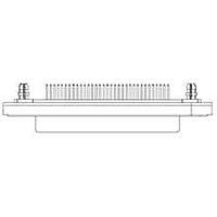Molex / FCT 173110-0072 D-Sub Connectors - Standard Density FCT DSUB STR PC RCPT 50 PN SLD RMNT