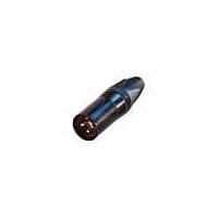 NEUTRIK NC3MXX-B-D Cable Connectors Cable end XX series 3 pin male - black/gold - bulk (RC3M-B-D)