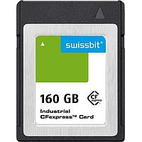 Swissbit SG2600CE160GI-1TB2-1DB-STD Memory Cards Industrial CFexpress Card, G-26, 160 GB, 3D PSLC Flash, -40C to +85C