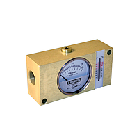 Webtec FI1500-400BSW Hydraulic Brass In-line Flow Indicator (Water:5-100 US gpm;Oil:5-100 US gpm;5000 psi)