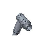 Amphenol LTW 8H-05AMMM-SR7A05 Sensor Cables / Actuator Cables Guided M8 Circular Metric Connector, Metal, 3A+1.5A, 05 pins, Male Connector, Male Contact, Right Angle, Screw Thread, Overmolded, Length 5000mm, IP67 Mated