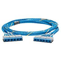 Panduit QXRBCBCBXX135 Cat 6a QN Cable Assembly, Cat 6A (SD), CMR, Blu