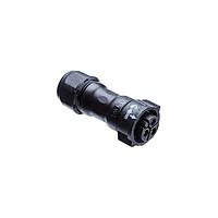 Amphenol LTW CC-03BFFA-QL8MNP Standard Circular Connector X-Lok, Middle Size, Plastic, 20A, 03 pins, Female Connector, Female Contact, Straight, Push Lock, Crimp, Field Installable without Pin, F8.0 - F10.0mm, IP68