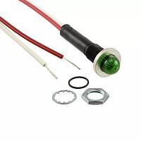 VCC 6091M5-24V Indicators GREEN DIFFUSED 3/8" MOUNTING HOLE