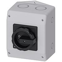 SIEMENS 3LD21654VD51 Rotary DISC SW 25A ENCL ROT HDL BLK 6P AUX