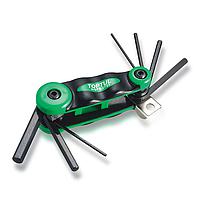 TOPTUL AGFB0701 - 7-in-1 Foldable Hex Key Wrench Set