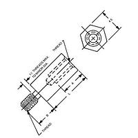Fascomp FC4451-256-SS Hex 5/32 HEX 256 THREAD M/F 1/4 ST STEEL