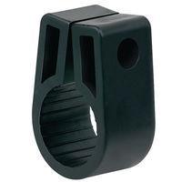 Essentra Components 12876 Cable Clips Cable Cleat, Size 4, .398 Max Cable, Black