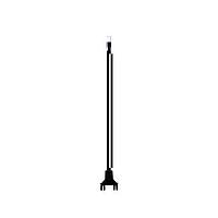 BIVAR SZ4-10.00-F5PS Flexible Light Pipes with LEDs Optical Fiber Color Black 10in L