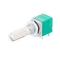 Same Sky (formerly CUI Devices) PTN09S1-H200120K1A Rotary Potentiometer 9.5mm, horizontal, SW, 1 gang, 200K ohm, 20mm knurled shaft, log