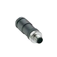 Lumberg Automation RSC 4/DUO single pk of 1 Straight M12 Micro Field attachable connector, Duo male connector, 4-pole with threaded joint, for two cable connections, assembling with screw terminals.