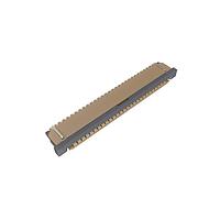 Amphenol FCI SFW28R-1STE1LF Connectors 1.00mm Flex Connector, SFW-R series, 28 Position, Bottom side Contact, Side Entry Surface Mount ZIF Connector, Lead Free.